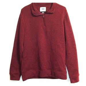 Maroon Quarter Zip Fleece